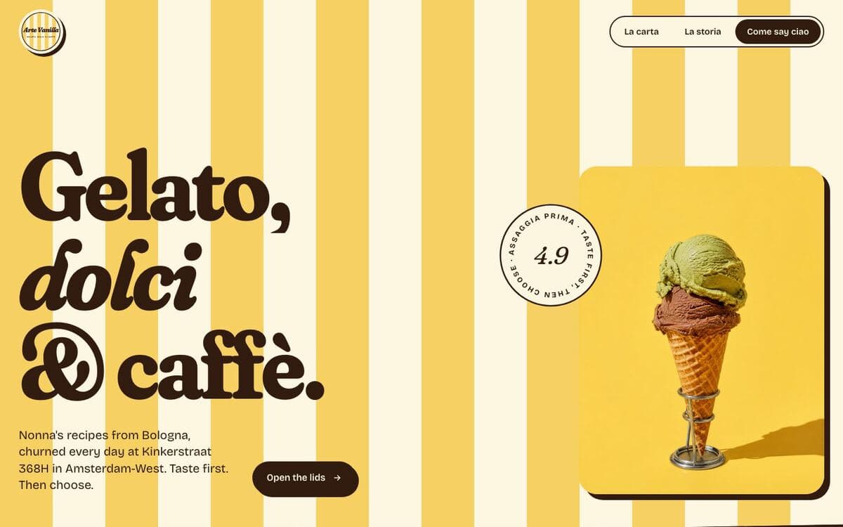 Arte Vanilla, website